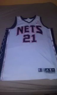 Authentic Game Worn ADIDAS NBA New Jersey Nets Jersey Travis Outlaw 