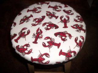Red Lobster Kitchen 12 Bar Stool Seat Cover
