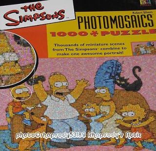 Simpsons Family Photomosaics Puzzle Robert Silvers Photomosaic 2002 