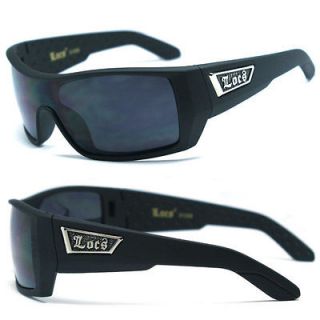 Discounted Locs Mens Gangster Sports Sunglasses   Matte Black LC70