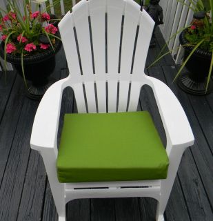 OUTDOOR PATIO CHAIR SEAT CUSHION 22x22 9 SOLID COLORS