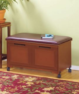   CUSHION FILE CABINET BENCH OFFICE ENTRYWAY SEAT FILING ORGANIZE DEN
