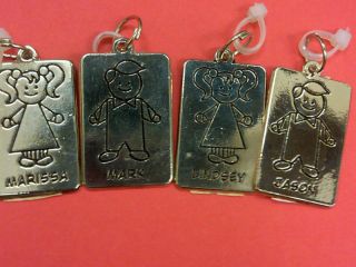 My Kids Charm Tags by Ganz lots of names 4 for $4.00