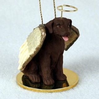 Labrador Retriever Chocolate Lab Dog ANGEL Tiny One Ornament Figurine 