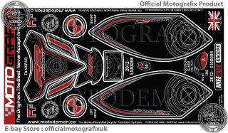 BMW S1000RR 2012 Tank Pad & Knee Section Number Board Motografix 3D 