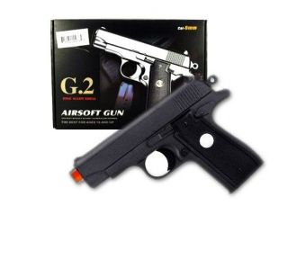 Ukarms FULL METAL G2 Airsoft Pistol Gun 200 FPS Free 1000ct bullets