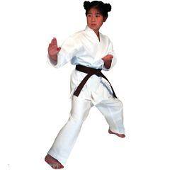 Student Karate Uniform Gi w/ White Belt Child Adult Size Gear 