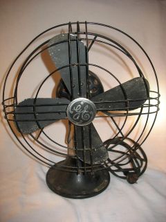 VINTAGE GE GENERAL ELECTRIC OSCILLATING FAN FOR REPAIR (STRUCTURE 