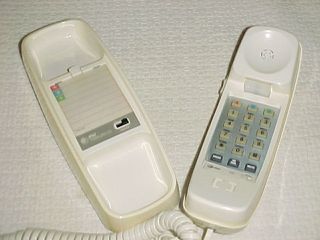 AT&T 220 Trimline Wall Desk Corded Phone Touch Tone Beige