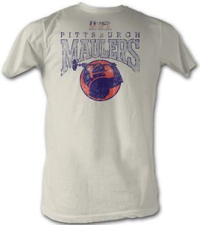 USFL Pittsburgh Maulers T shirt Football League Vintage White Tee