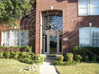 33 ULTRA Web Rope Spider Giant Halloween House Yard Prop Decoration 
