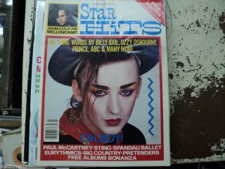 Star Hits Mag BOY GEORGE BILLY IDOL EURYTHMIC​S 3/1984