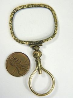 ANTIQUE ENGLISH GOLD QUIZZING GLASS MAGNIFYING LENS PENDANT c1820