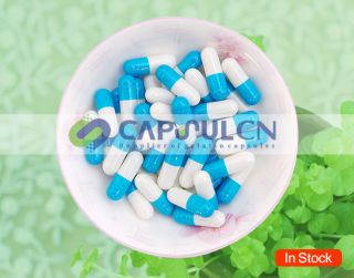5000 Empty gelatin capsules Size 0 , empty capsules for capsule filler 
