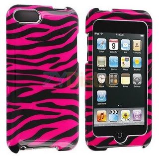 Hot Pink Black Zebra Case Cover for iPod Touch 3rd Gen 3G 2nd 2G