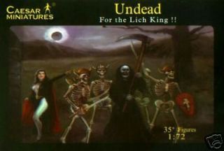 Caesar Miniatures 1/72 F103 Undead Skeleton w/Lich King