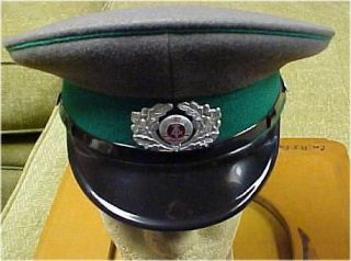 East German Border Guard EM Wool Visor Hat Size 56