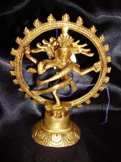 Statue of Hindu God Dancing Shiva Natraja Nepal 12cm