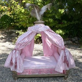 Pink or Gold Marie Antoinette Dog Cat Pet Canopy Bed