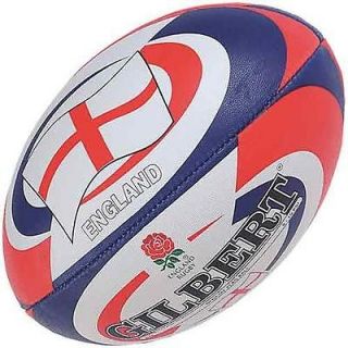 NEW Gilbert Official England Flag Rugby Ball   One Color 5