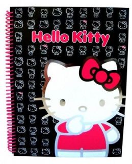   Kitty Silhouette A4 Notebook School Girls Stationery Brand New Gift
