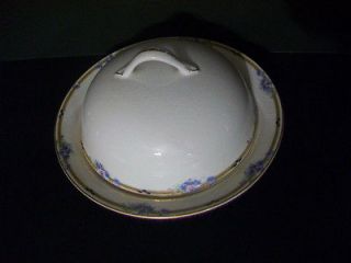   Vitreous Edwin M. Knowles Covered Butter/Cheese Dish, 1901 1909
