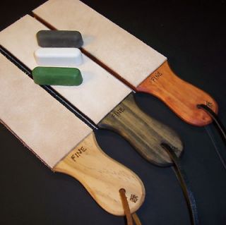 Leather Strop JUMBO Pick Color & 2 Compounds get sharp