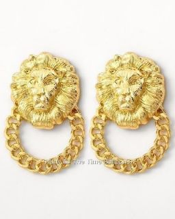 gold door knocker earrings in Jewelry & Watches
