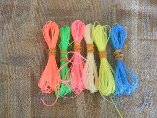 60 yards Glow in the dark colors rexlace plastic lace