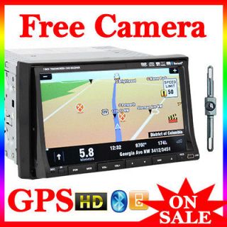   inc TouchScreen Car VCD DVD Player TV GPS Map FM iPod+Free Rear Camera
