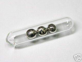 Fine Palladium meta​l beads sealed in mini ampoule   1g