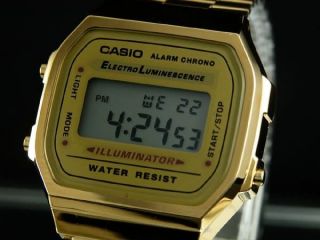 Casio Retro Gold Vintage Digital Watch A168 A168WGA A168WG 9