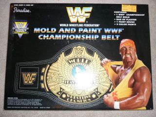   and Paint Championship Belt w/Hulk Hogan Action Figure Box Graphic wwe