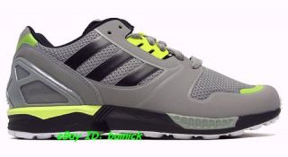   8000 TECHNICAL Trainers Grey Black Green running zx8000 torsion UK9.5