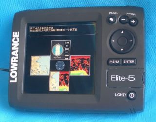 Lowrance Elite 5 Fishfinder GPS Chartplotter (Head unit only,no 
