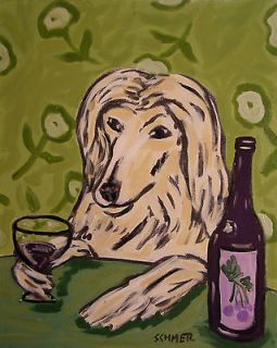 Afghan Hound at the wine bar picture dog animal coffee Mug 11 oz gift
