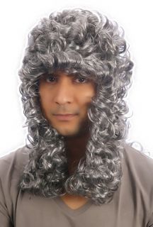   ADULT Grey Superior Theatrical Judge Fancy Wig Court Costume BARRISTER