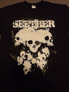 SEETHER Skulls T Shirt **NEW band music concert tour LG L