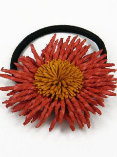 leather ponytail holder in Hair Accessories