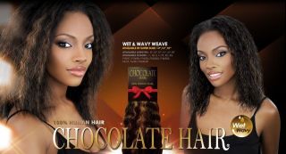 Chocolate Wet & Wavy 14   100% Human Hair Weaving