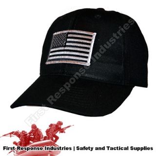 American Flag Tactical Operator Special Ops Contractor Black USA Hat 