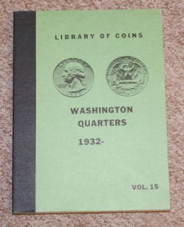 Library of Coins Album Washington Quarters 1932     Damaged  NO Coins