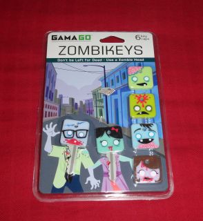 New Zombie Key Cap Set of 6 Zombikeys Covers