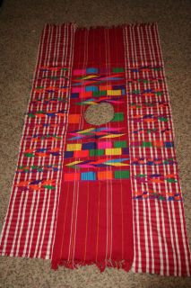 62 x 27 Guatemala Embroidered breastfeeding poncho Fabric decoration 