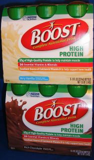 Boost Complete Nutritional Drink High Protein 6 Pack CHOOSE YOUR 