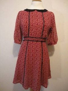 Ditsy floral 40s Vintage Style Lined Tea Dress sizes 8 to 18
