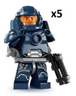 LEGO LOT of 5 Minifigure Series 7 Galaxy Patrol SET ARMY space marine 