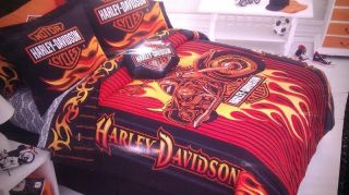 KIDS YOUTH ADULTS SPECIAL HARLEY DAVIDSON COMFORTER TWIN FULL QUEEN 