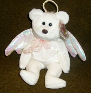   Babies HALO Bear Date of Birth Aug 31, 1998   white w/wings & halo