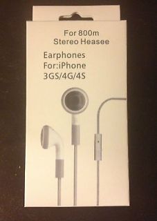 New Earphones with Mic for Apple iPhone 3, 4S iPhone4 iPod Touch and 